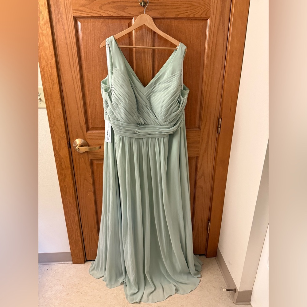 Azazie Sage Green Bridesmaid Dress